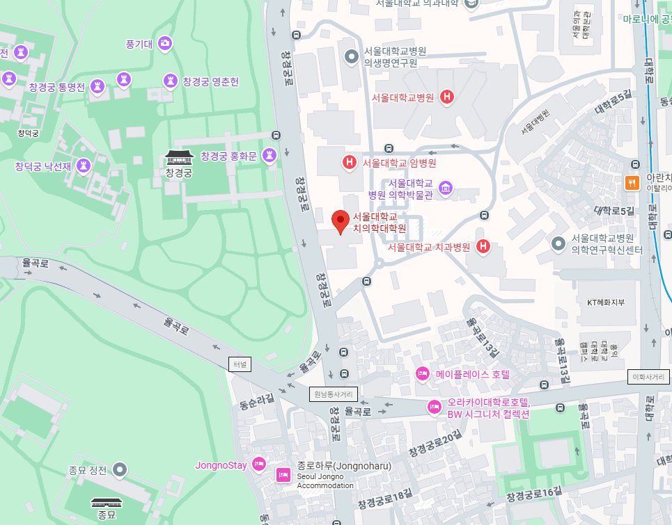 중앙 연구소 위치 지도